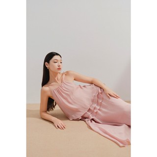 Đầm OLV 2 dây tầng bèo chất voan mỏng nhẹ nữ tính Verity nhiều màu phù hợp đi biển đi chơi mùa hè