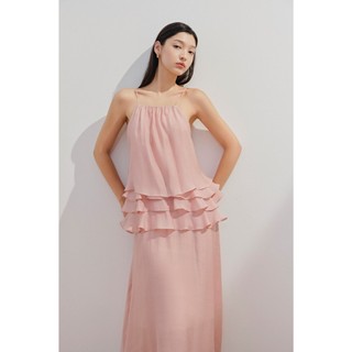 Đầm OLV 2 dây tầng bèo chất voan mỏng nhẹ nữ tính Verity nhiều màu phù hợp đi biển đi chơi mùa hè
