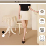 [DEAL XẢ KHO] BBSTORE'S Chân Váy Dạo Phố Ngắn Xếp Ly Đính Nơ Chất Cotton - V4466N — ảnh 1