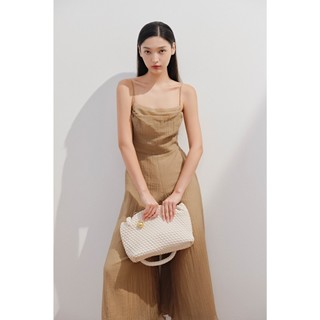 Jumpsuit OLV hai dây ống rộng cổ đổ thanh lịch trẻ trung Tamrie phù hợp đi chơi đi biển