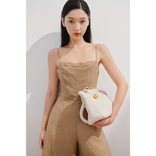 Jumpsuit OLV hai dây ống rộng cổ đổ thanh lịch trẻ trung Tamrie phù hợp đi chơi đi biển