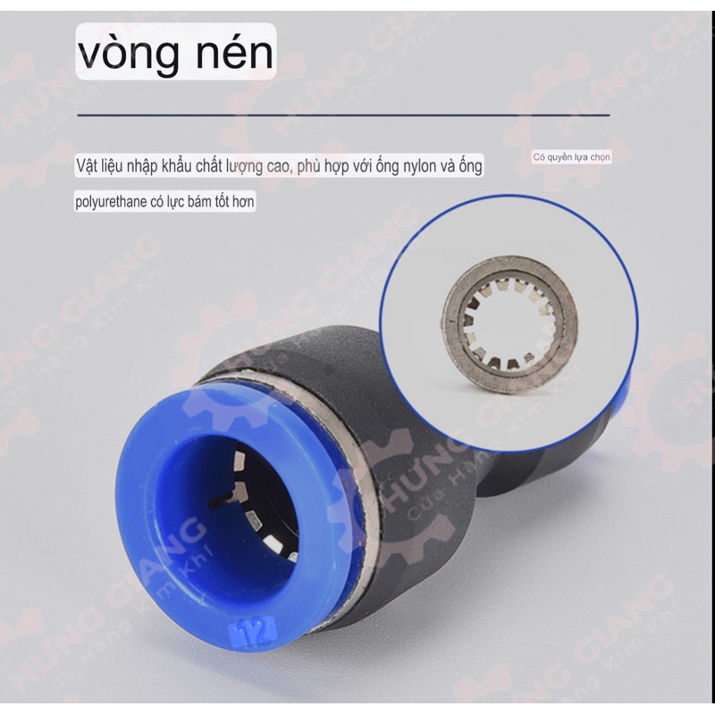 10 Thẳng Thu PG, Nối Thu Ống Khí Nén Phun Sương 4,6,8,10,12,14,16