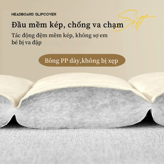 Vỏ bọc giường Vỏ bọc đầu giường dày chống bụi và chống va chạm vỏ bọc kiểu đơn giản vỏ mềm vỏ bọc