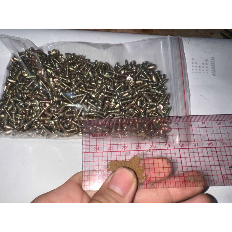 [ TPHCM ] 1 Bọc Ốc Thép  Dài 1cm 3ly “Số lượng 1000 con”