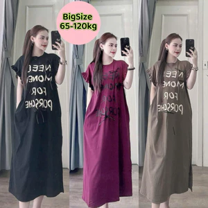 Đầm xuông bigsize ( bầu mặc được ) 65-120kg . Đầm xuông dài qua gối . Đầm bầu bigsize Thai sản Thai kỳ
