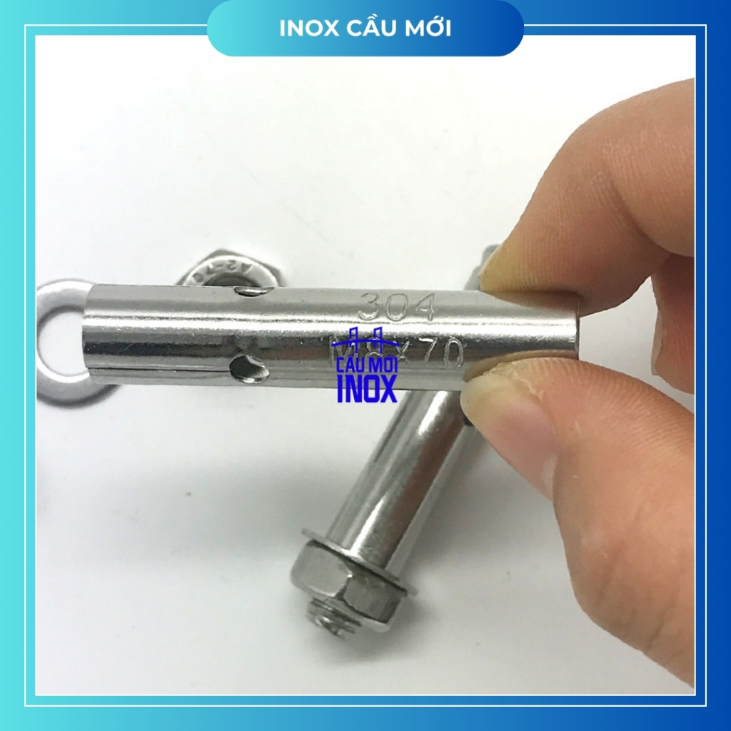 Tắc kê nở inox 201/304 đủ các size – Bu lông nở công trình, hàng loại 1