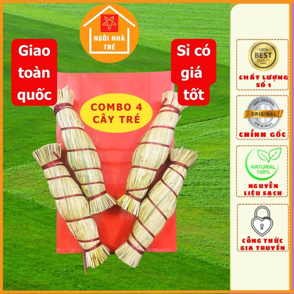 Combo 4 Tré (Ché) Bình Định, Tré Bó Rơm, Tré Tai Heo Lá Ổi, Làm Tré ...