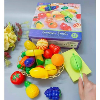 [Kho sỉ] [TUYỂN SỈ] Đồ chơi cắt bánh hoa quả và rau củ cho bé bằng nhựa cao cấp Có Hộp Sang Trọng- Loại Đẹp Happykids