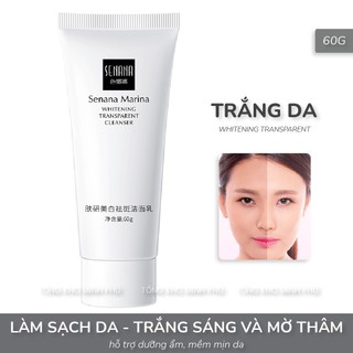 Sữa Rửa Mặt Làm Trắng Da, Ngừa Mụn Senana 60g Trẻ Hoá, Kiểm Soát Dầu, Dưỡng Ẩm Lấy Sạch Bụi Bẩn