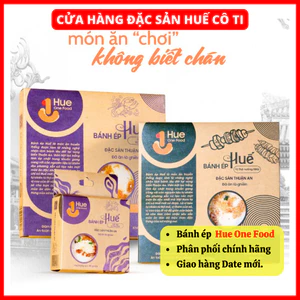 Bánh Tráng ÉP Huế One Food, Bánh Ép Hộp Vị Thịt Nướng BBQ, Vị Hải Sản Tôm Thịt Hộp 65g, Đặc Sản Huế