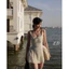 Đầm dạ xoè nữ 2 dây cổ vuông sang chảnh hàng 2 lớp a8