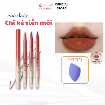 Chì Kẻ Viền Môi Sacelady Kẻ Môi Siêu Dính Che Khuyết Điểm Giúp Môi Đầy Đặn Tươi Tắn