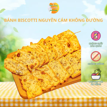 Biscott Ăn Kiêng Nguyên Cám Low Calories Vị Vani - Bánh Ngũ Cốc Nướng Dinh Dưỡng Ăn Kiêng ,Thơm Ngon Đặc Biệt