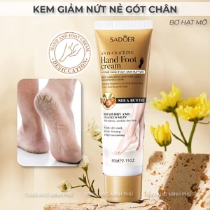 Kem Dưỡng Gót Chân Giảm Nứt Gót Chân Chai Sần Dưỡng Da Chân Và Tay Mềm Mịn SADOER Bơ Hạt Mỡ 60G