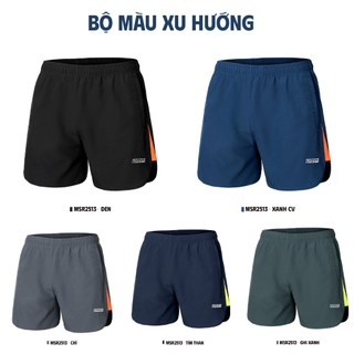 Quần Short Thể Thao Running Vải Gió Cao Cấp, Quần Đùi Chạy Bộ, Gym, Pickeball Siêu Thoải Mái MSR13