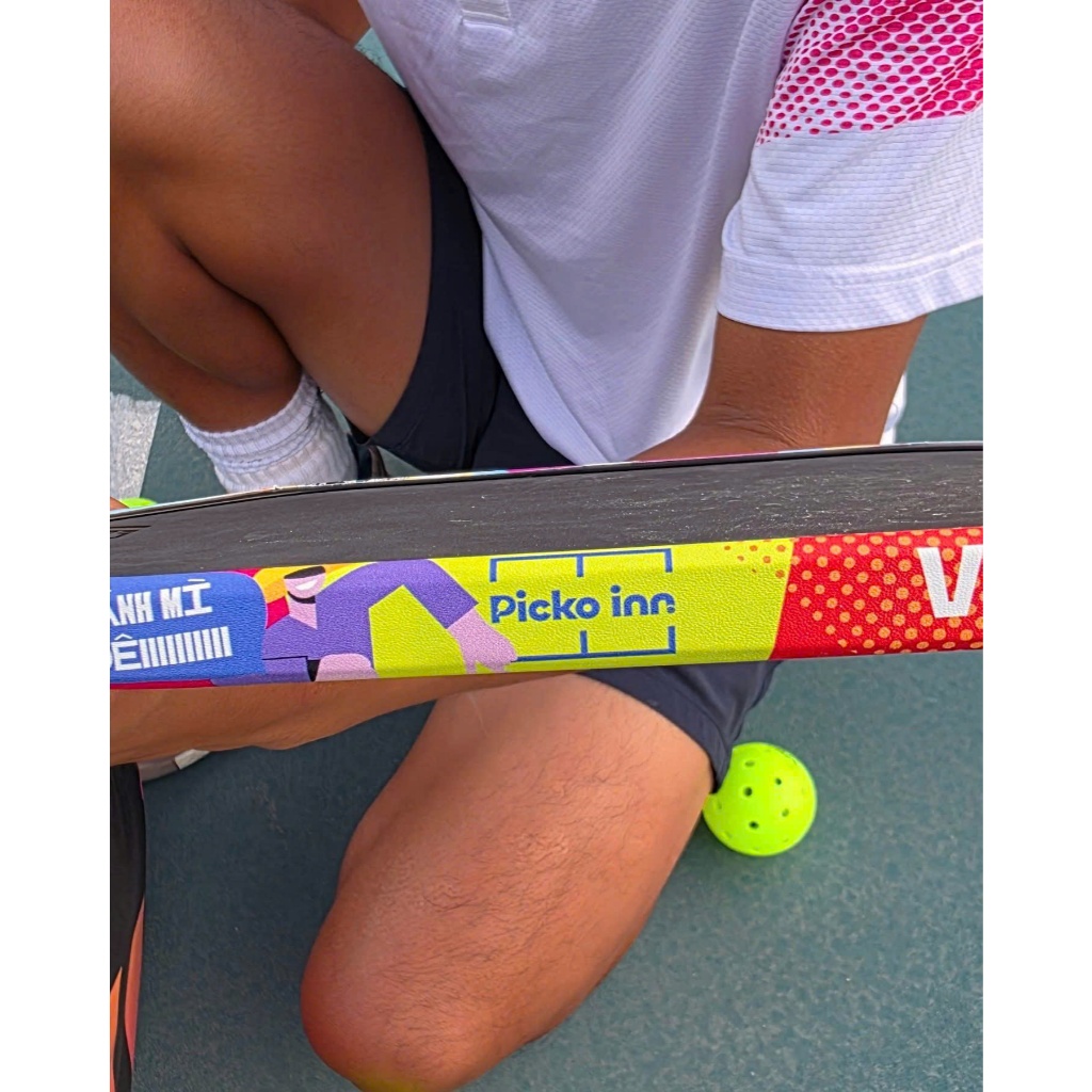 Dán viền vợt pickleball Quang Dương hottrend in 5D siêu hot decal dày dặn 2 mẫu bảo vệ vợt tối ưu BS
