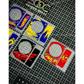Tem Sticker Nhựa Nổi Phản Quang Dán Ổ Khoá SMARTKEY Hoda, 5 Mẫu |SGDC - 1 Bộ|