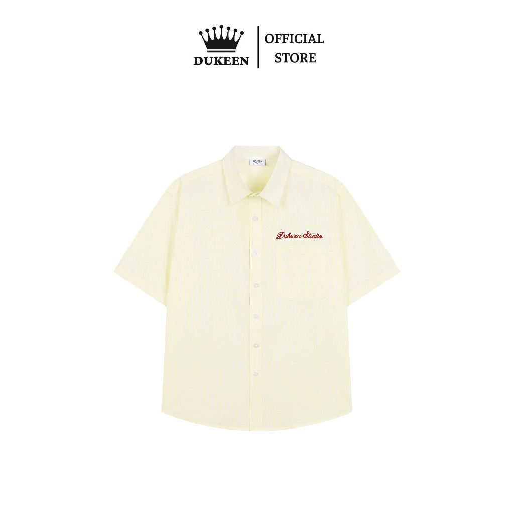Áo Sơ Mi Kẻ Sọc Ngắn Tay Oxford DUKEEN Phong Cách Hàn Quốc Oversized Nam Nữ Unisex Local Brand SM087