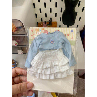 Áo tay dài chân váy tầng hình ngẫu nhiên size dian mập,cừu bé,naibao,6 nhỏ( size khác vui lòng ib shop)