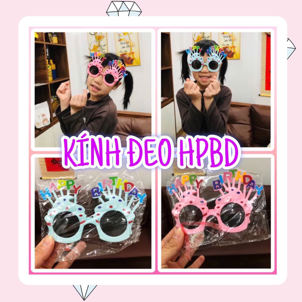 Kính Đeo Happy Birth Day Phụ Kiện Sinh Nhật