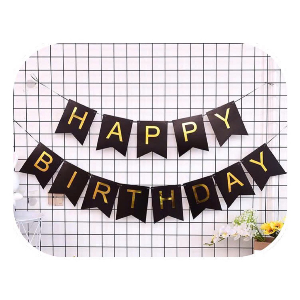 Dây Chữ Happy Birth Day Đủ Màu ( Có Kèm dây)