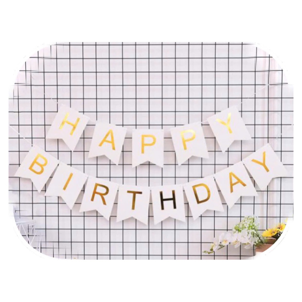 Dây Chữ Happy Birth Day Đủ Màu ( Có Kèm dây)