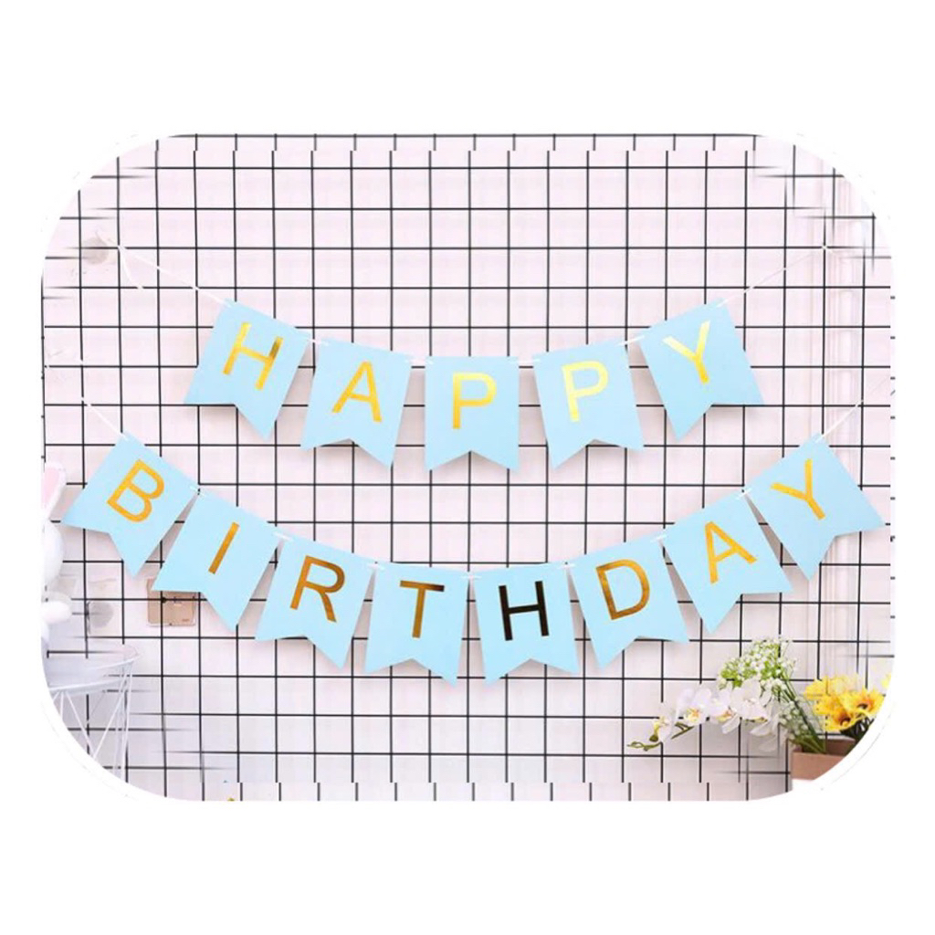 Dây Chữ Happy Birth Day Đủ Màu ( Có Kèm dây)