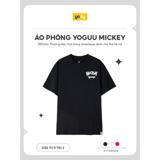 Áo Phông Yoguu Mickey YODY BST Disney vải cotton mềm mại, thoáng mát UYTS25S224