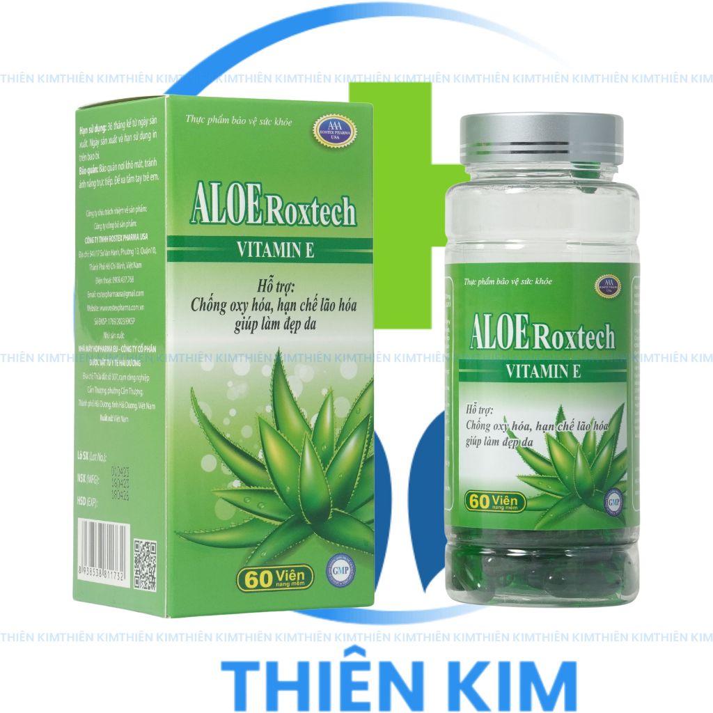 Tinh dầu lô hội Aloe Vera Roxtech bổ sung vitamin e giúp đẹp da, chống ...