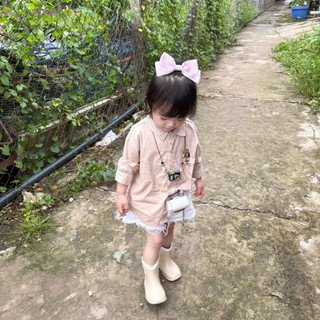 Kẹp nơ to caro handmade cho bé