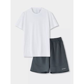 Bộ đồ nam YODY sport phối vải thoáng khí khử mùi co giãn thoáng mát MAST25S052