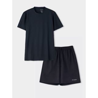 Bộ đồ nam YODY sport phối vải thoáng khí khử mùi co giãn thoáng mát MAST25S052