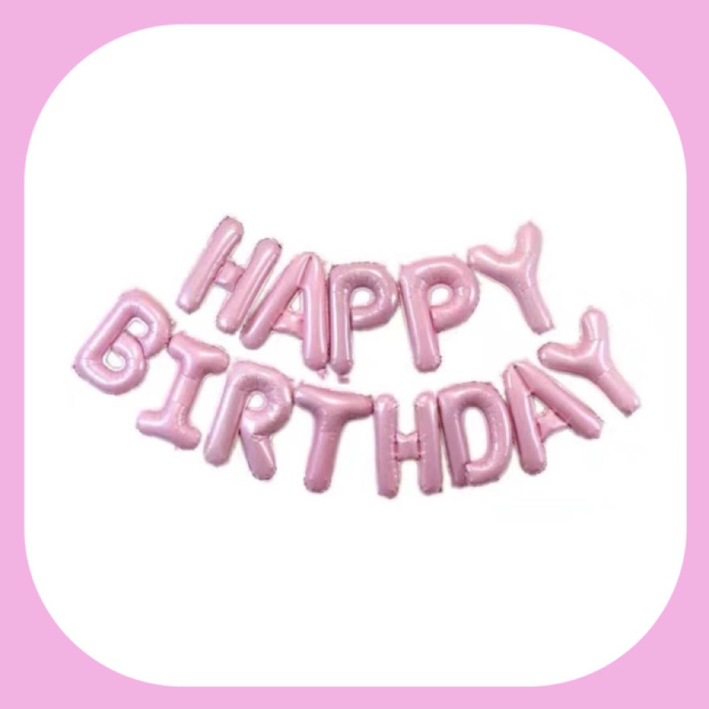 Dây Chữ Bóng Happy Birth Day Đủ Màu
