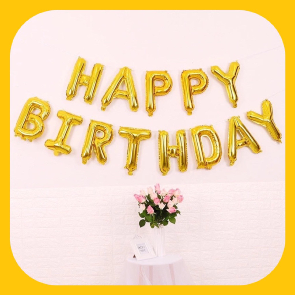 Dây Chữ Bóng Happy Birth Day Đủ Màu