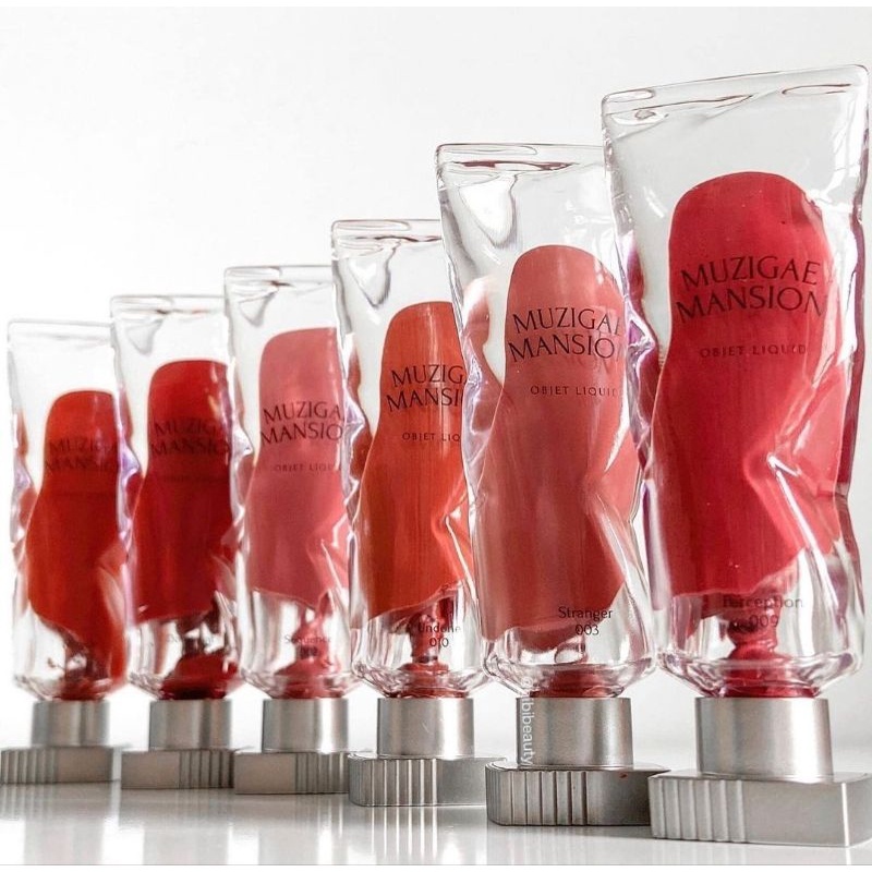 Son kem Muzigae Mansion Objet Liquid 6ml/Trang điểm dạng lỏng Bóng sống động Son bóng thuần chay