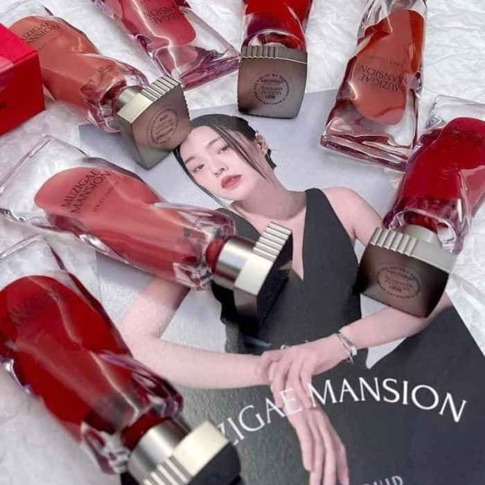 Son kem Muzigae Mansion Objet Liquid 6ml/Trang điểm dạng lỏng Bóng sống động Son bóng thuần chay