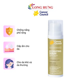 Tinh chất chống nắng cấp ẩm Cancer Council Hydrating Serum SPF50+ (50ml)