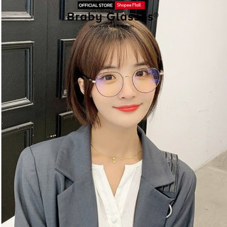 Gọng Kính Cận Dẻo Đa Giác Nam Nữ Braby Glasses Chất Liệu Thép Không Gỉ Siêu Nhẹ Thiết Kế Sang Trọng MK123