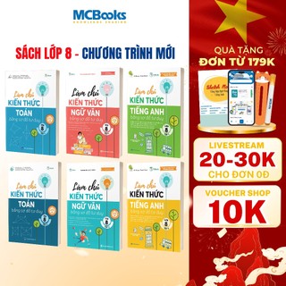 Sách - Làm Chủ Kiến Thức Bằng Sơ Đồ Tư Duy Lớp 8 môn Toán, Văn, Anh - Theo chương trình mới