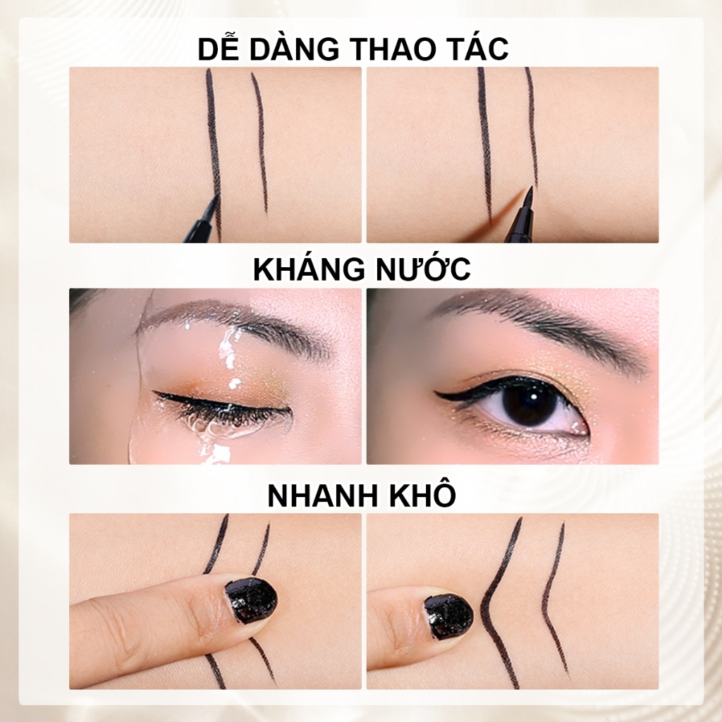 Bút Kẻ Mắt SACE LADY Dạng Lỏng Chống Thấm Nước Lâu Trôi Dành Cho Người Mới Bắt Dầu 0.7g