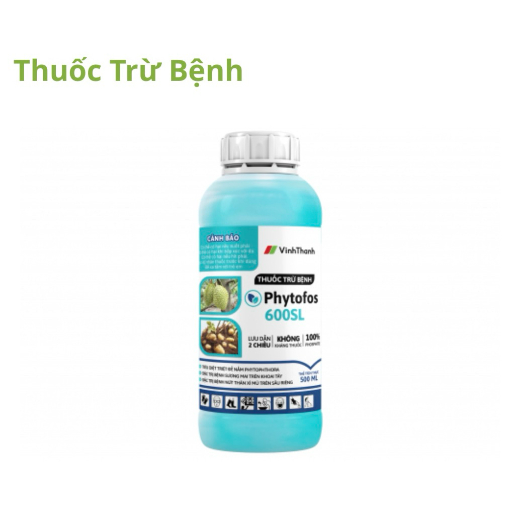 Phytofos Vĩnh Thạnh 1lit - nứt thân xì mủ Sầu Riêng- Chai 1lit