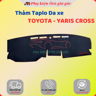 Thảm taplo xe Toyota Yaris Cross 2023 - 2024 - 2025 chất liệu da carbon màu đen cao cấp chống nắng nóng hiệu quả
