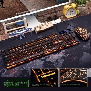 Bàn Phím Gaming K-Snake4 Led 7 Màu Cực Chất, Gõ Êm, Full Size 104 Phím Tương Thích Với Mọi Dòng Máy Tính, Laptop, PC