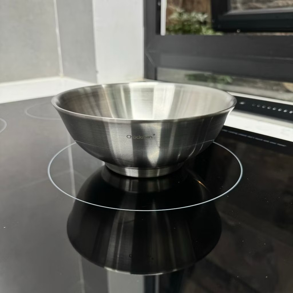 [SP MỚI - CHUẨN CHOCKMEN ] Bát 2 Lớp CHOCKMEN Inox 18/10 Chống Nóng Âu Salad Bát Cách Nhiệt