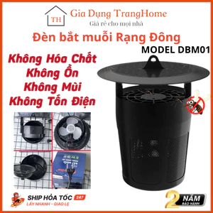 Đèn bắt muỗi Rạng Đông MODEL DBM01 5W đèn thu hút côn trùng thông minh, không tốn điện