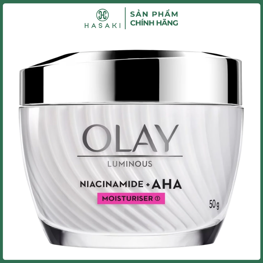 Kem Dưỡng Ẩm Olay Luminous Niacinamide + Aha Dưỡng Sáng Da, Mờ Thâm Mụn 50G