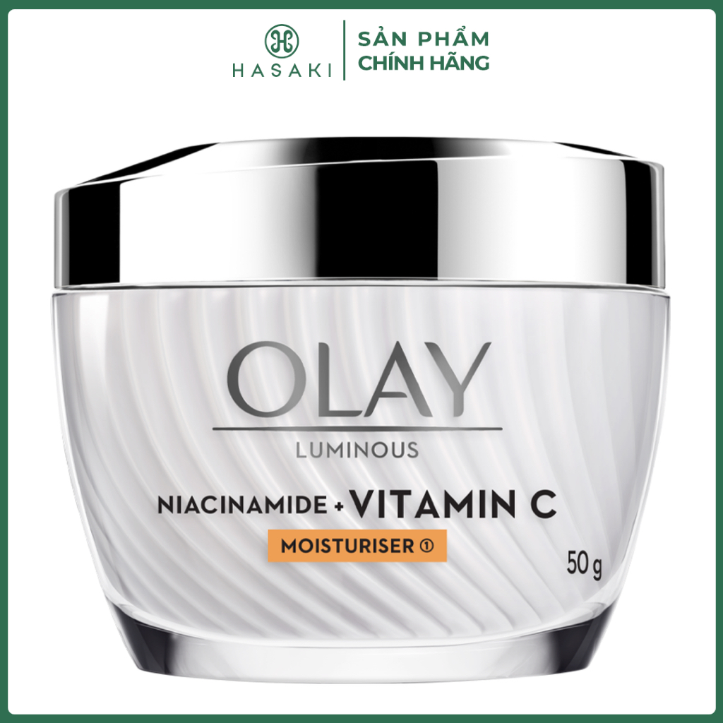 Kem Dưỡng Ẩm Olay Luminous Niacinamide + Vitamin C 50G Mờ Vết Thâm, Đốm Nâu, Dưỡng Sáng Da