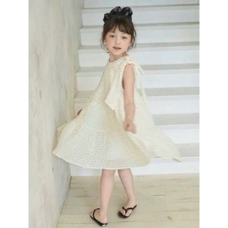 [B&G] Đầm váy chấm bi nhẹ nhàng, chất vải mát mịn bèo tầng nhẹ nhàng cho bé gái từ 12-45kg