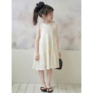 [B&G] Đầm váy chấm bi nhẹ nhàng, chất vải mát mịn bèo tầng nhẹ nhàng cho bé gái từ 12-45kg
