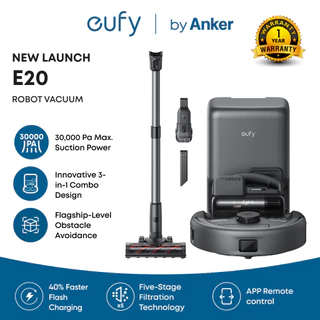 eufy by Anker Robot hút bụi 3 trong 1 Robot lau nhà Máy hút bụi cầm tay Tối đa 30.000Pa Tránh chướng ngại vật thông minh